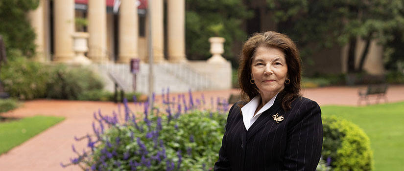 Provost Mary Anne Fitzpatrick on the Horseshoe