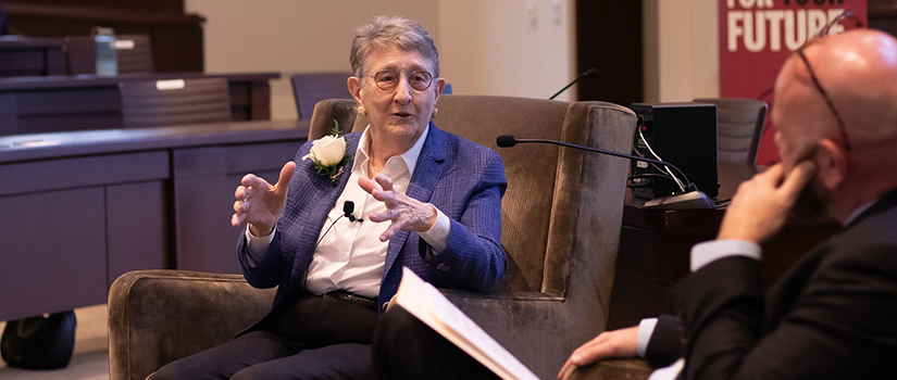 Chief Justice Jean Toal speaking at event