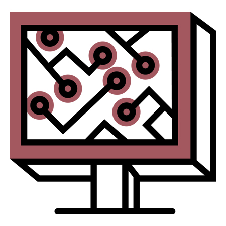 Computer monitor icon