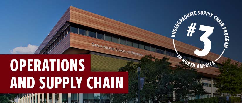Operations and Supply Chain No. 3 undergraduate supply chain program in North America